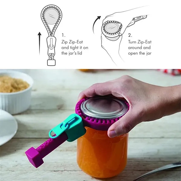 Creative Silicone Zipper Jar Opener