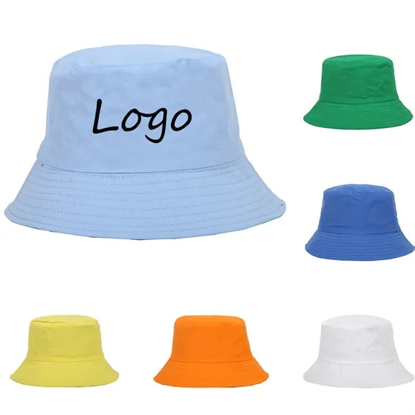 Solid Color Cotton Bucket Hat