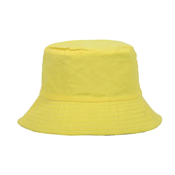 Solid Color Cotton Bucket Hat