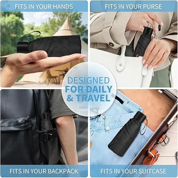 Mini Portable Umbrella with Case