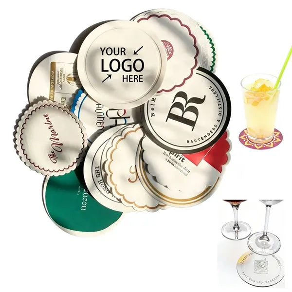 Square Round Absorbent Cocktail Paper Coasters