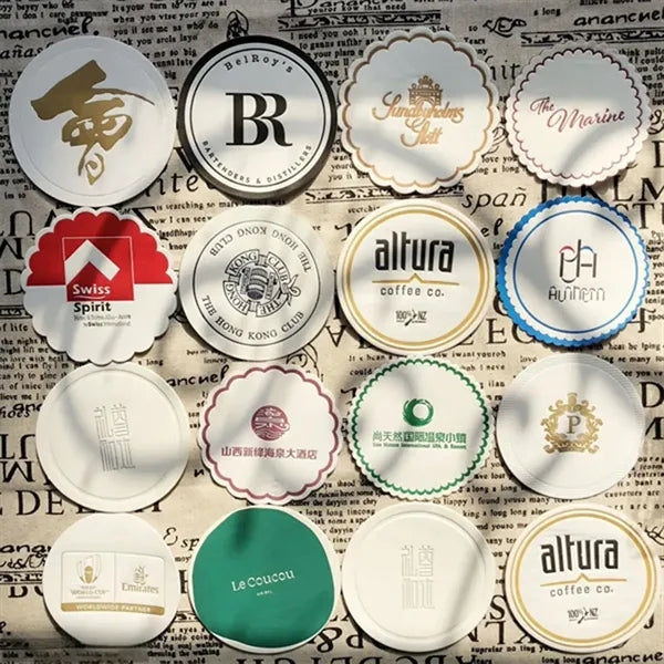 Square Round Absorbent Cocktail Paper Coasters
