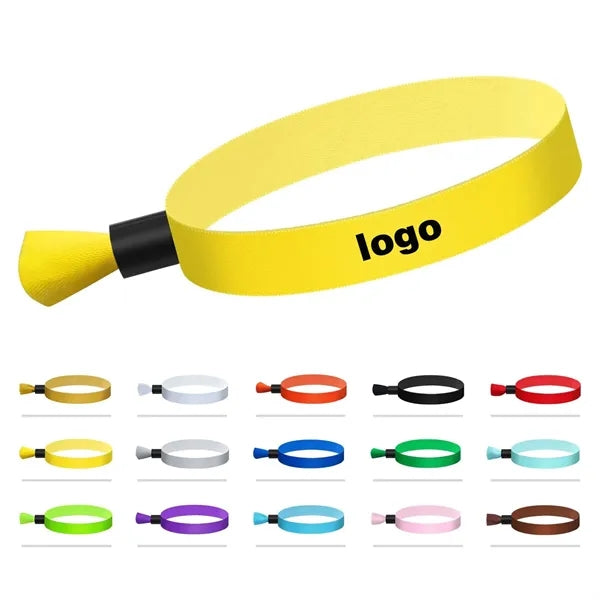 Sublimated Fabric Event Wrist Bands With Locking Bead