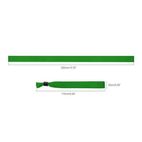 Sublimated Fabric Event Wrist Bands With Locking Bead