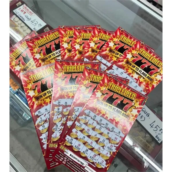 Scratch-Off Prize Cards Pull-Tabs Lottery Ticket