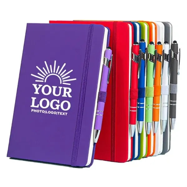 Journal Leather Notebook With Metal Pen