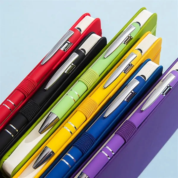 Journal Leather Notebook With Metal Pen