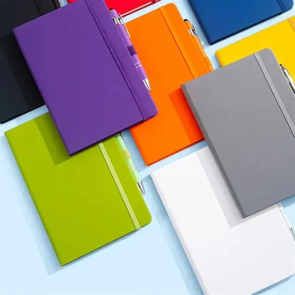 Journal Leather Notebook With Metal Pen