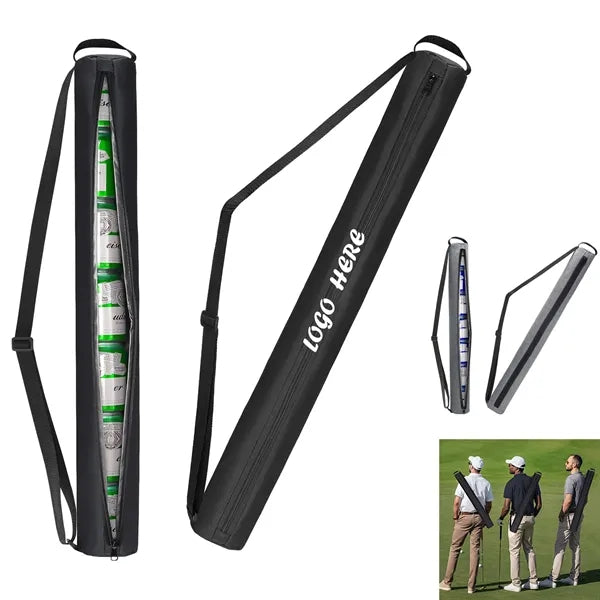 7-Can Golf Beer Sleeve Insulated Cooler Bag