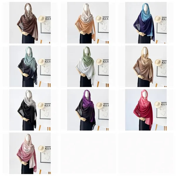 New Fashion gradient women 71-inch Long scarf Shawl