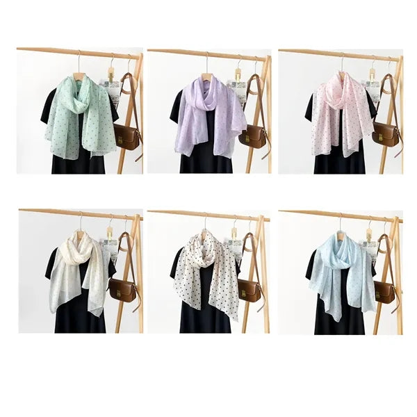 New Fashion wave point women 71-inch Long scarf Shawl
