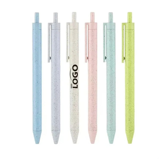 Eco Biodegradable Wheat Straw Retractable Ballpoint Pen