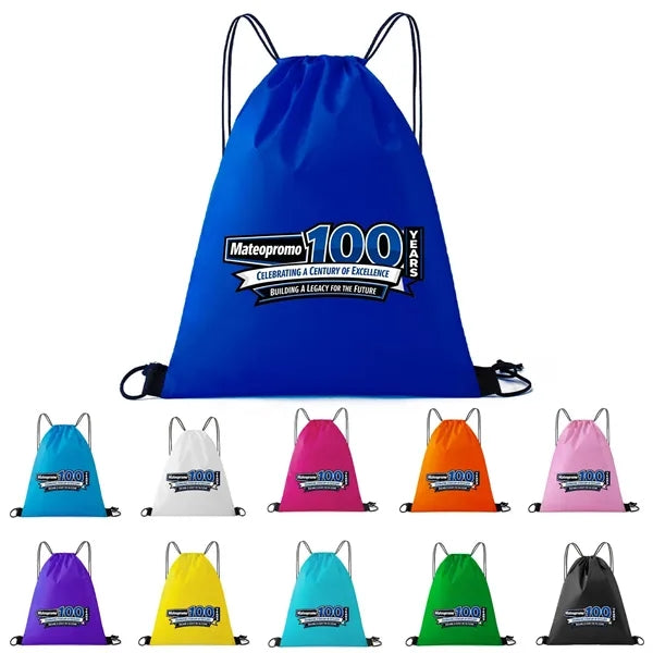 Multi-color drawstring backpack