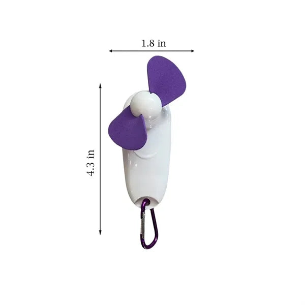 Handheld carabiner mini fan