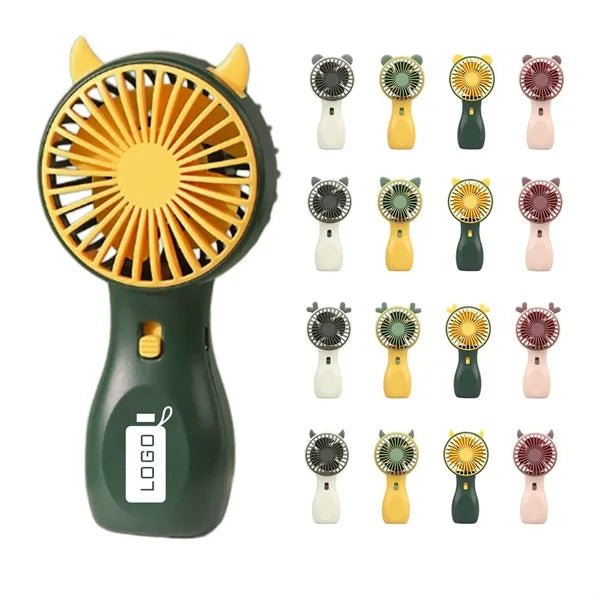 Animal Head Silent USB Mini Pocket Hand Fan