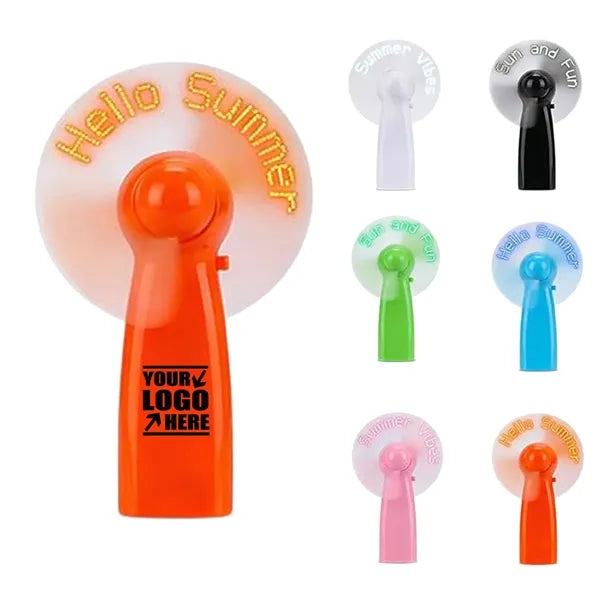 LED Handheld Illuminated Flashing Letter Fan