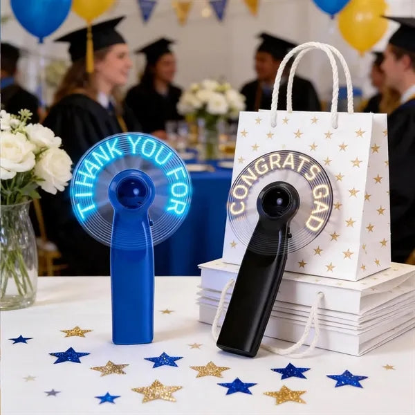 LED Handheld Illuminated Flashing Letter Fan