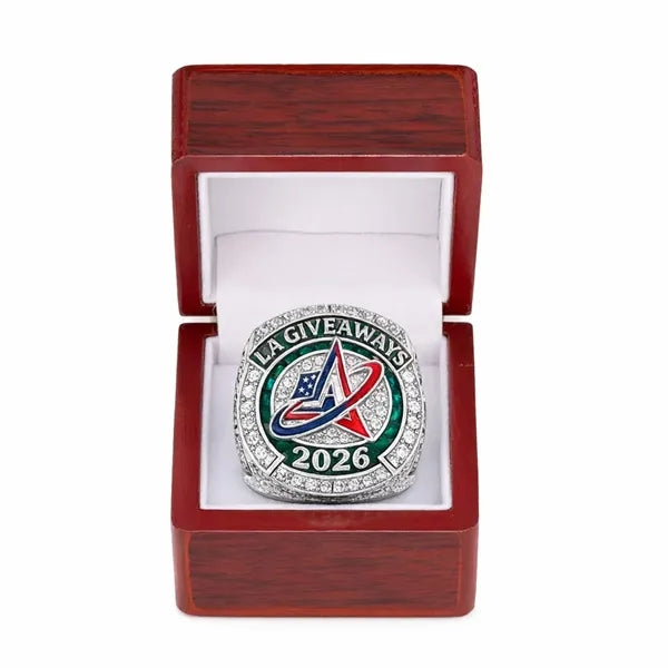 Champion Alloy Ring with Crystal Stones