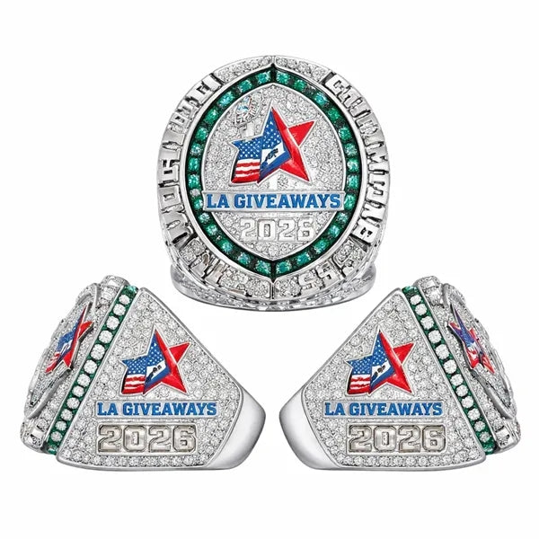 Champion Alloy Ring with Crystal Stones