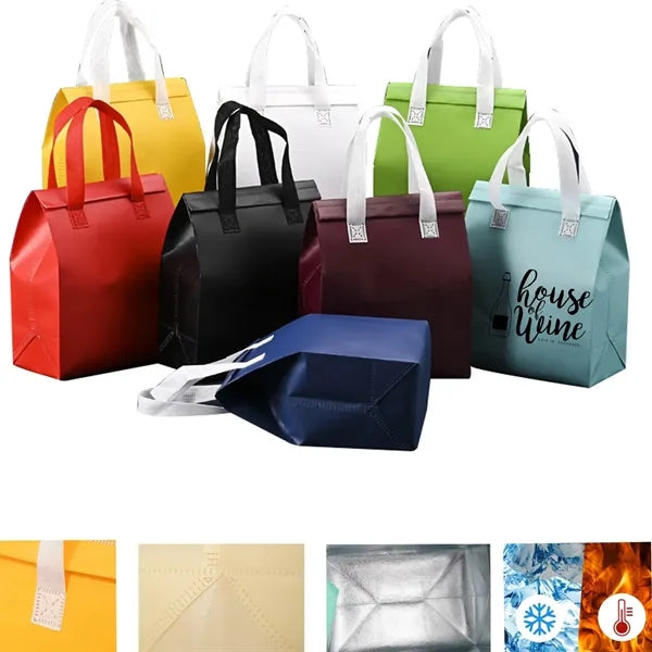 Aluminum Layer Thermally Insulated Takeout Bag Coffee Cooler