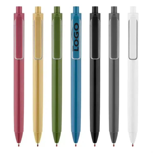 Low MOQ Plastic Push-Type Business Advertising Ballpoint Pen
