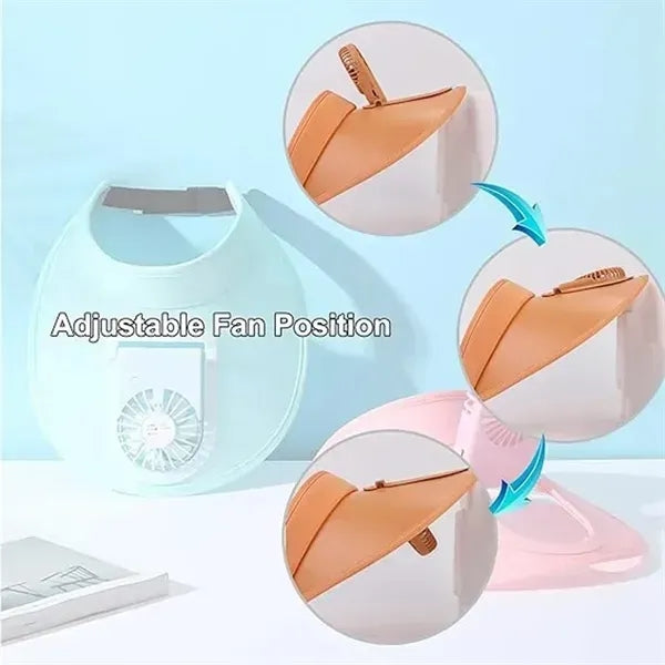 Fan Sun Hat With USB Rechargeable