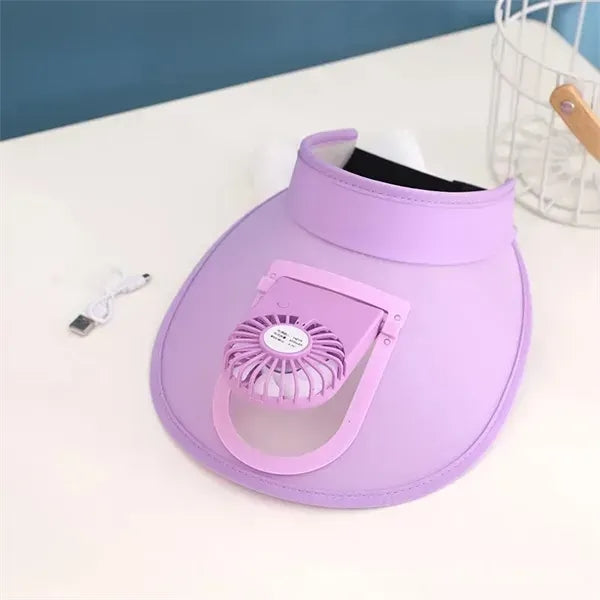 Fan Sun Hat With USB Rechargeable