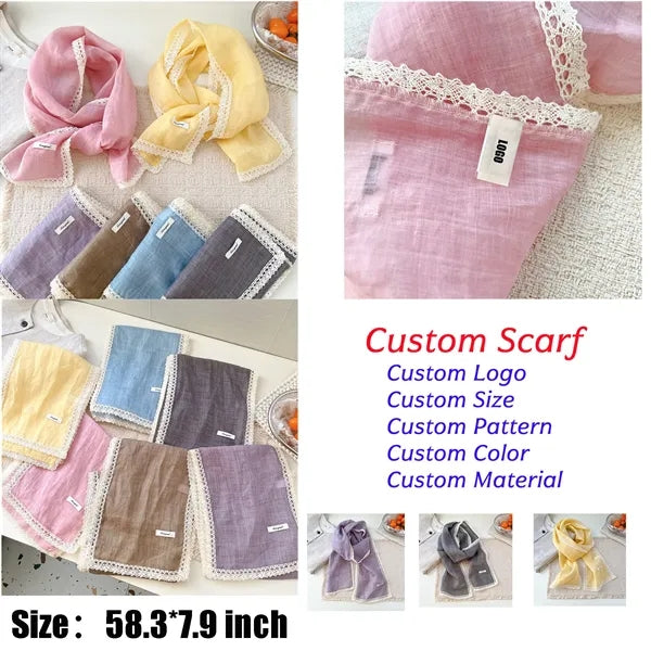 NEW Fashion Girl linen-cotton 58.3-inch Long Scarf