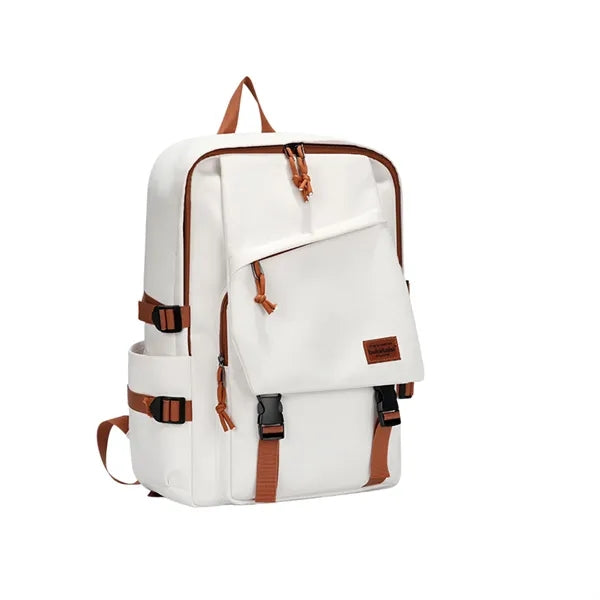 Casual Student Backpack Laptop Travel Multi Pocket Bag