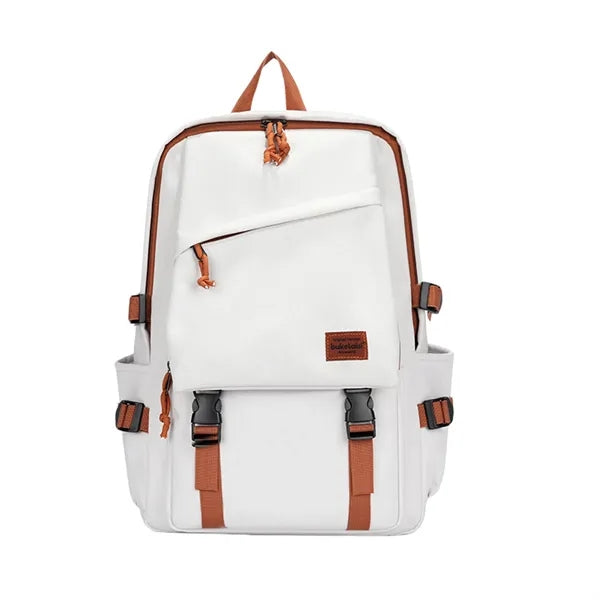 Casual Student Backpack Laptop Travel Multi Pocket Bag