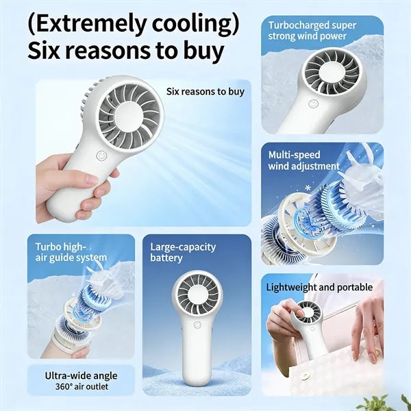 3-speed low-noise handheld mini portable USB fan