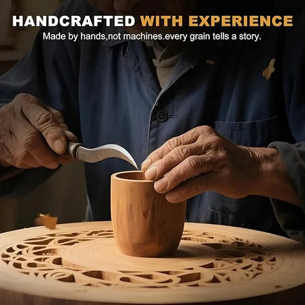Carbonized wooden heat-resistant cup