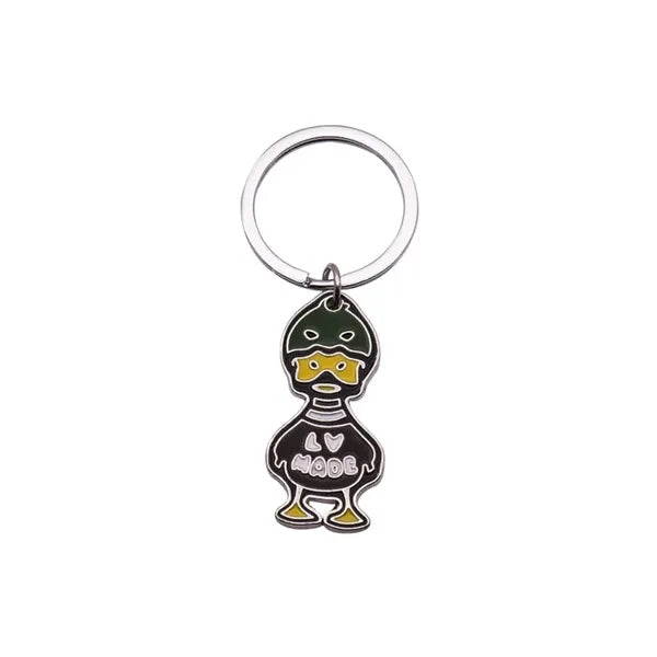 Soft enamel football league team metal keychain
