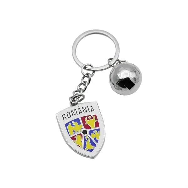 Soft enamel football league team metal keychain