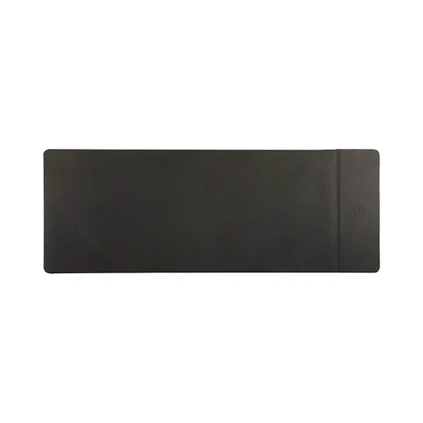 Faux Leather 15W Wireless Charging Mouse Pad