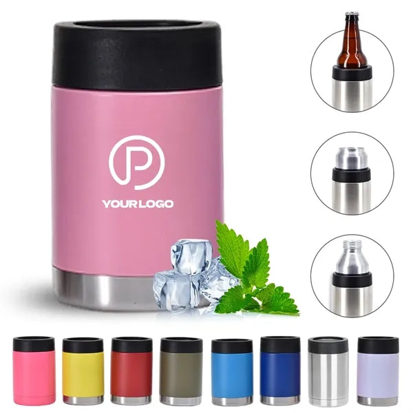 12 oz stainless steel insulated can cooler bottle holder