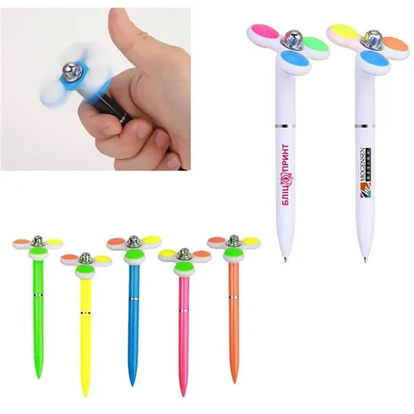 Stress Reliever Fidget Spinner Ballpoint Spinning Ball Pen