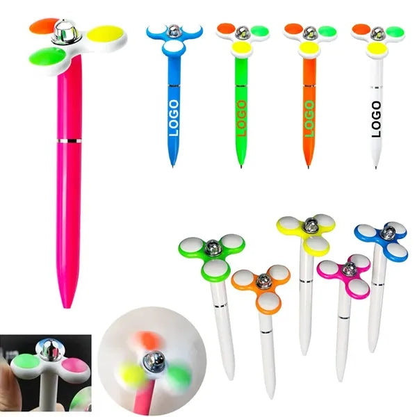 Stress Reliever Fidget Spinner Ballpoint Spinning Ball Pen