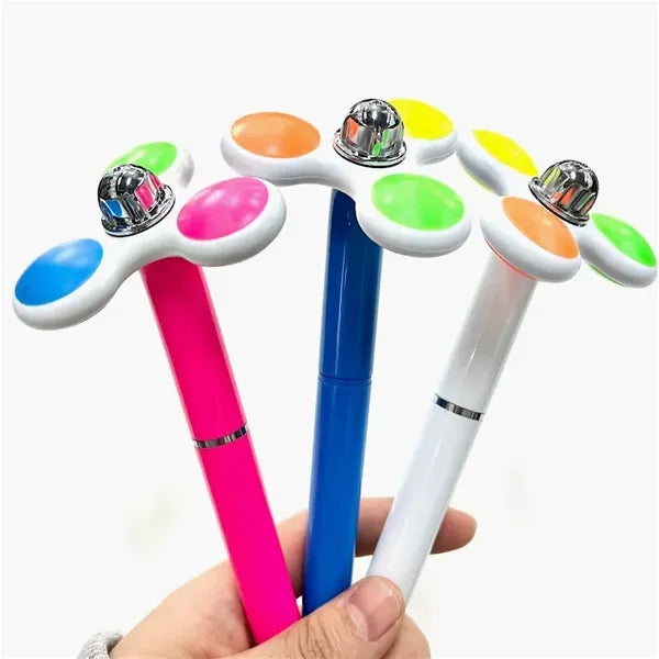 Stress Reliever Fidget Spinner Ballpoint Spinning Ball Pen