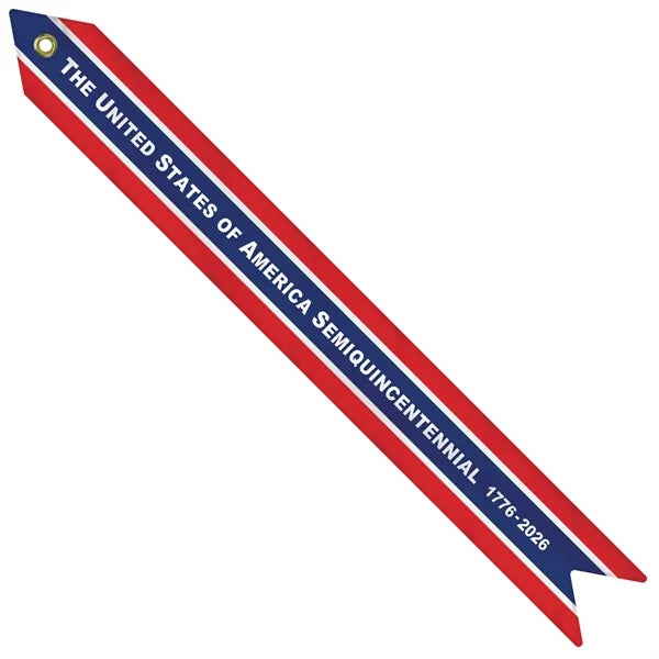 2 3/4" x 24" America 250 Anniversary Knit Polyester Streamer