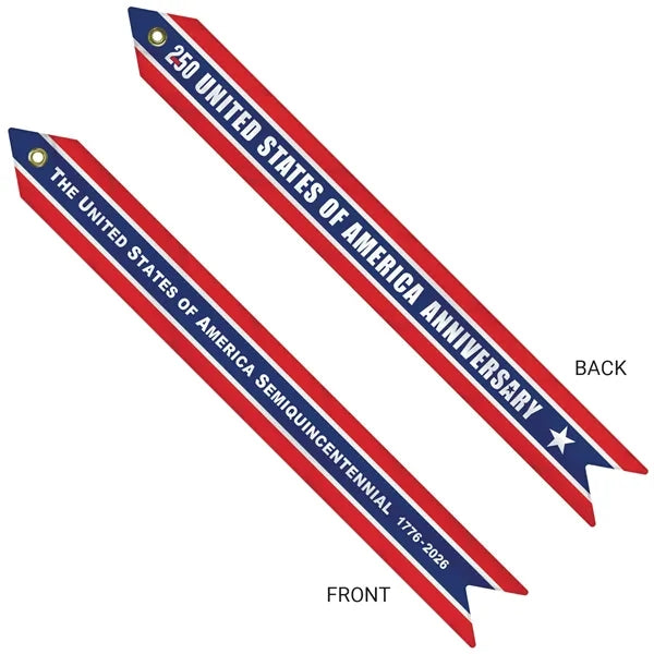 2 3/4" x 24" America 250 Anniversary Knit Polyester Streamer