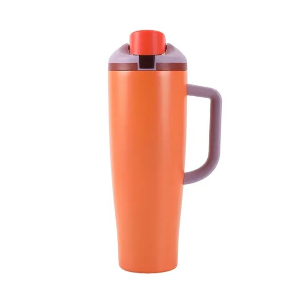 40 oz Stainless Steel Insulated Tumbler Mug with Pop-up Lid