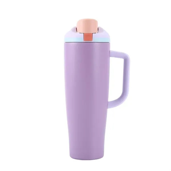 40 oz Stainless Steel Insulated Tumbler Mug with Pop-up Lid