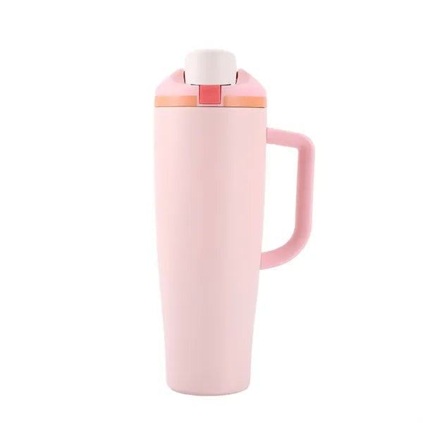 40 oz Stainless Steel Insulated Tumbler Mug with Pop-up Lid