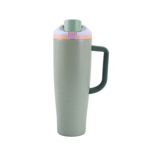 40 oz Stainless Steel Insulated Tumbler Mug with Pop-up Lid