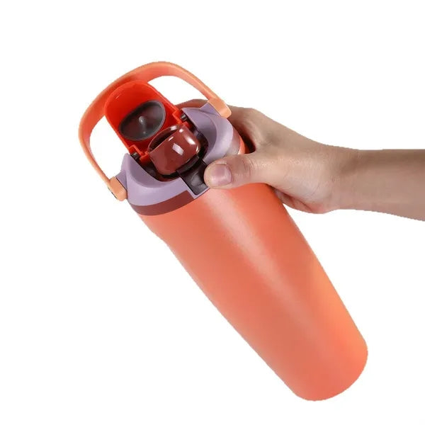 40 oz Stainless Steel Insulated Tumbler Mug with Pop-up Lid