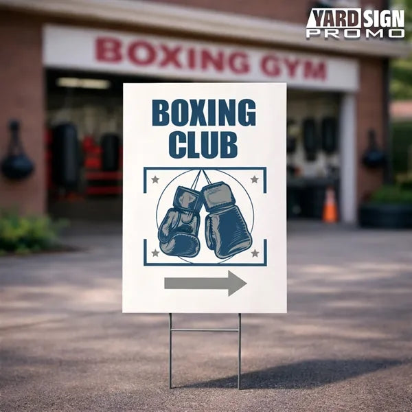 18x24 Custom Outdoor Yard Signs Boxing Club