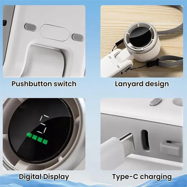 Foldable Turbo Handheld Fan