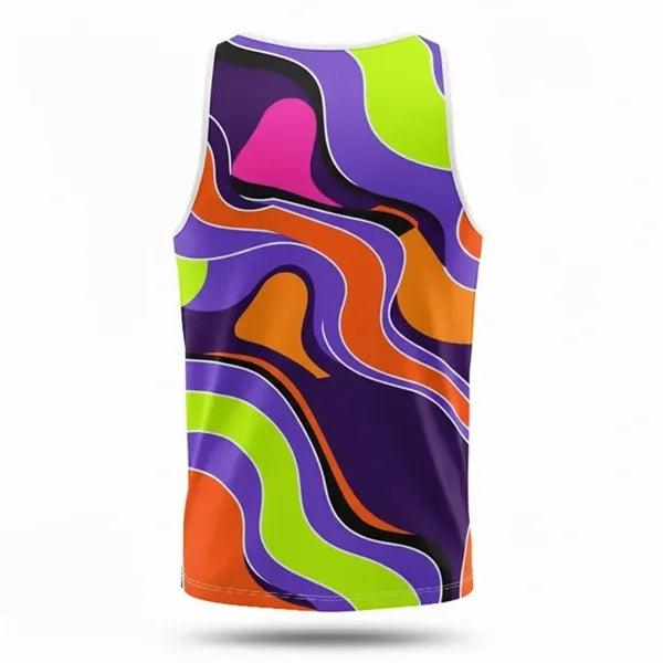 Vibrant Mesh Performance Full Color Unisex Tank Top