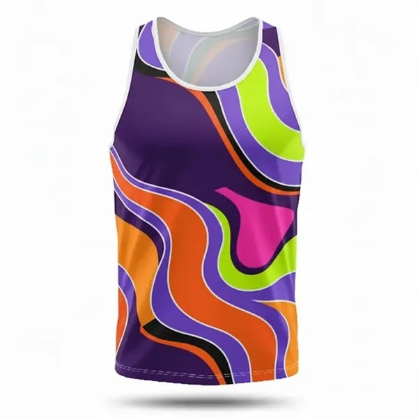 Vibrant Mesh Performance Full Color Unisex Tank Top